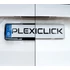 Plexiclick - átlátszó magyar rendszámtábla tartó